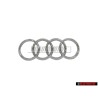 Genuine Audi Rings Front Grill Badge Emblem Chrome - 80A853605C 2ZZ