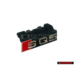 Genuine Audi SQ5 Front Grill Badge Emblem Black Chrome Red - 80A853736E 2ZZ