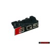 Genuine Audi SQ5 Front Grill Badge Emblem Black Chrome Red - 80A853736E 2ZZ