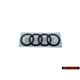 Genuine Audi Rings Rear Boot Badge Emblem Black - 8S0853742A T94
