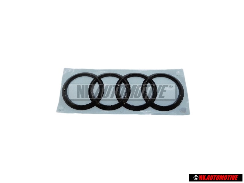 Genuine Audi Rings Rear Boot Badge Emblem Black - 8S0853742A T94