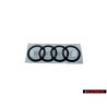 Genuine Audi Rings Rear Boot Badge Emblem Black - 8S0853742A T94