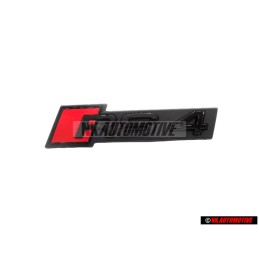 Genuine Audi RS4 Front Grill Badge Emblem Black Red - 8W0853736C T94