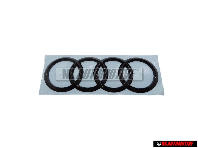 Genuine Audi Rings Rear Boot Badge Emblem Black - 8W9853742A T94