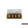 Genuine Audi Rings Rear Boot Badge Emblem Black - 8V5853742 T94