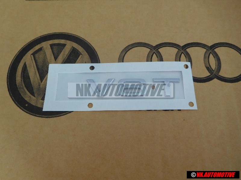 Genuine Audi V6T Rear Boot Badge Emblem Chrome - 8K0853601