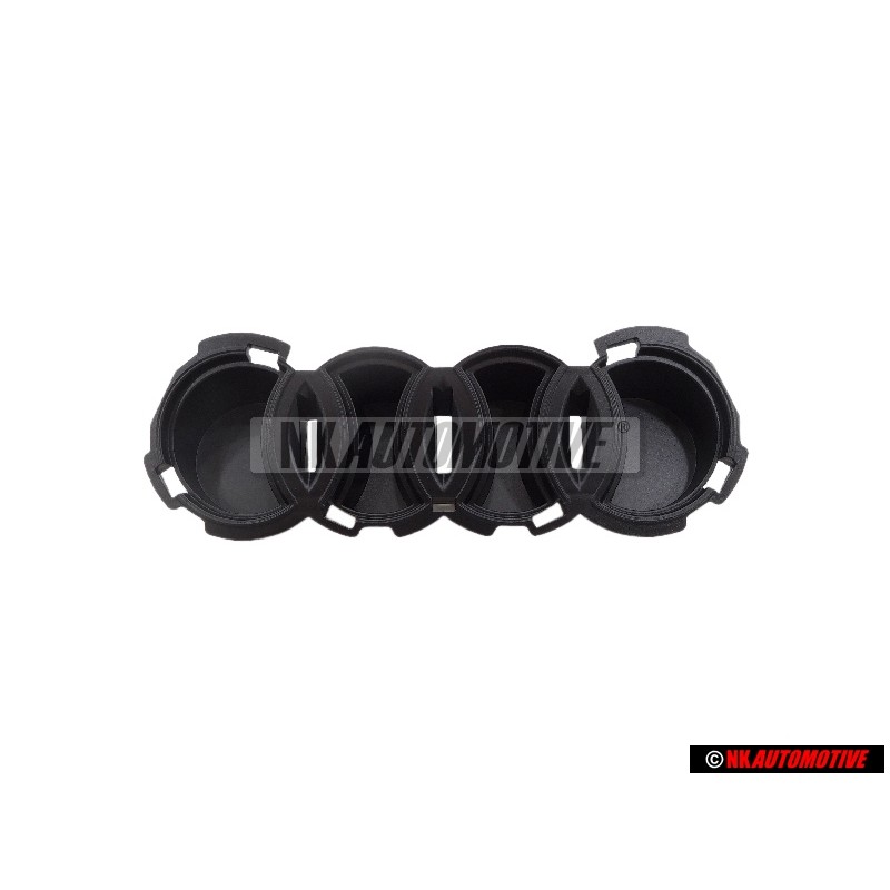 Genuine Audi Cover For Radiator Grille Satin Black - 4G8853037F 9B9