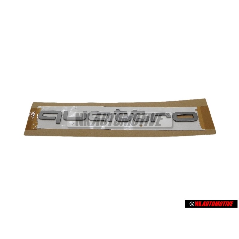 Genuine Audi QUATTRO Front Grill Badge Emblem Silver - 8S0853737B MI7