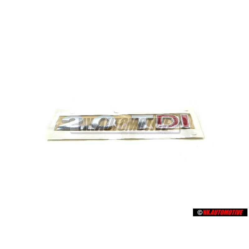 Genuine VW 2.0 TDI Rear Boot Badge Emblem Chrome Red - 5N0853675N GQF