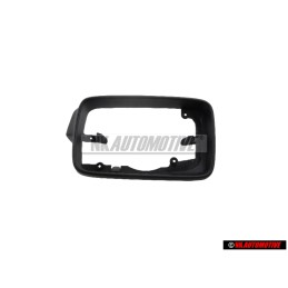Genuine VW Bezel For Exterior Mirror Satin Black - 1H0858553A 01C