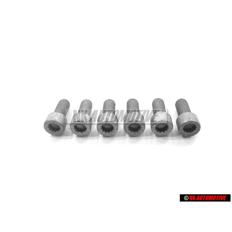 6x Genuine VW Socket Head Bolt With Inner Multipoint Head - N 90991002