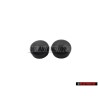 2x Genuine VW Wiper Arm Shaft Nut Cover Cap Black - 133955435