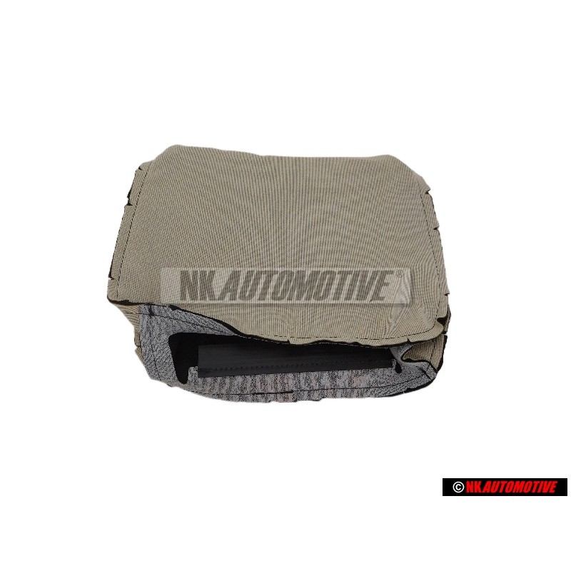 Genuine VW Head Restraint Cover (Cloth) Black - 535881921G C63