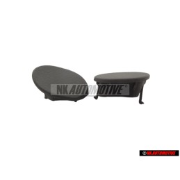 Genuine Audi 1 Set Cover Caps Agate Grey - 4F1898173 1DH