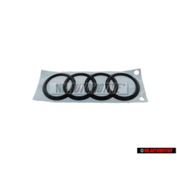Genuine Audi Rings Rear Boot Badge Emblem Black - 80A853742A T94