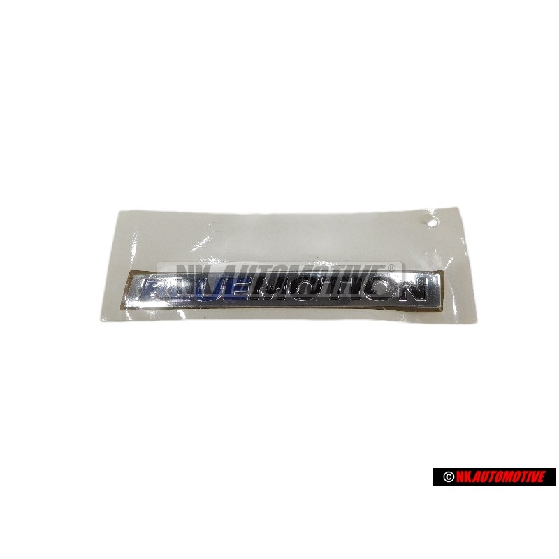 Genuine VW BLUE MOTION Rear Trunk Boot Badge Emblem Chrome - 5G0853675AAAFM