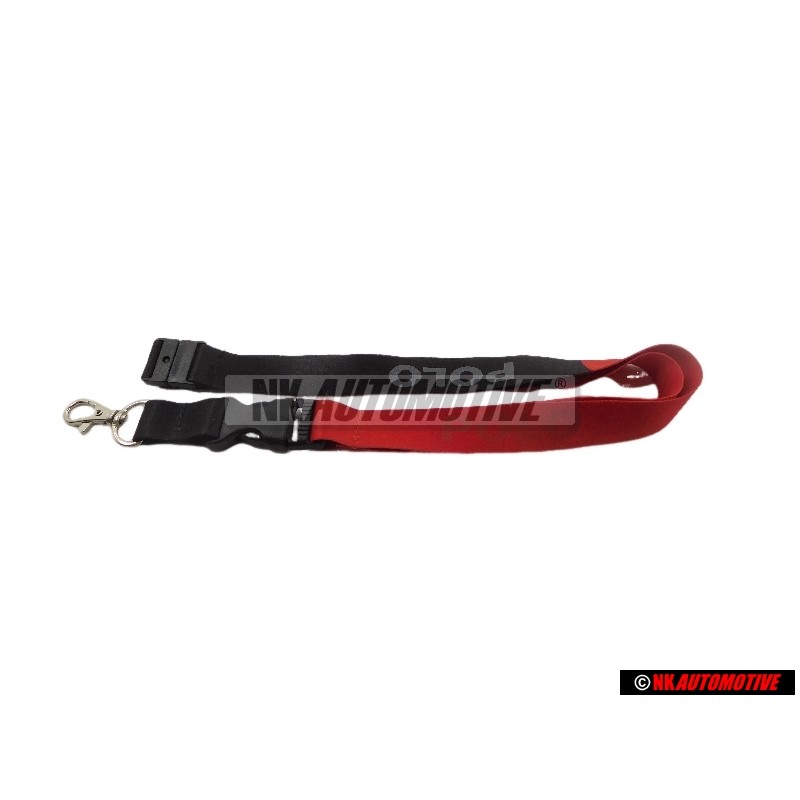 Genuine VW Polo Lanyard Key Holder Red - 6R0087610 14K