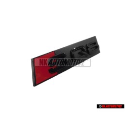 Genuine Audi SQ8 Front Grill Badge Emblem Black Red - 4M8071805