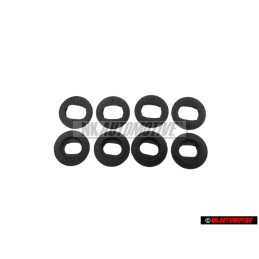 Genuine VW 1 Set Fixing Parts For Floor Mat Satin Black - 3D0061795 B41