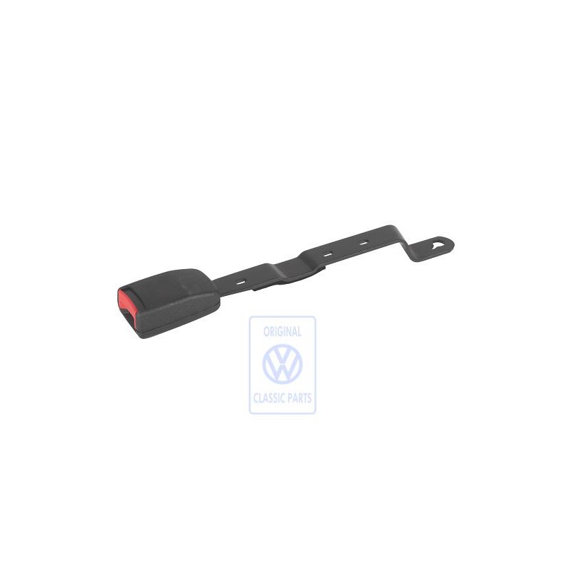 Genuine VW Belt Latch Satin Black/Fire Red - 1HM857756 FCN