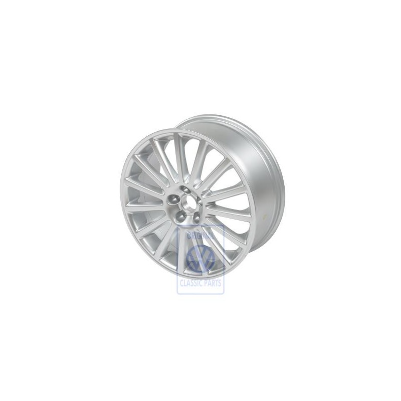 Genuine VW Aluminium Rim Bright Chrome - 1J0601025BA88Z