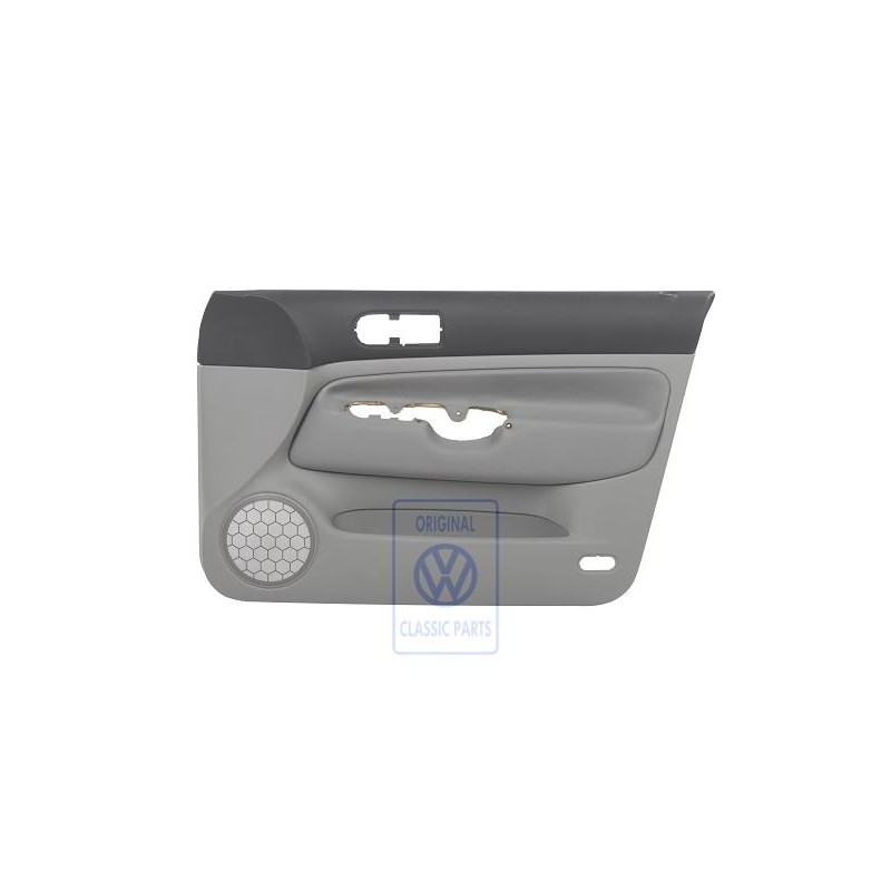 Genuine VW Door Panel Trim (Cloth) Black/Flannel Grey - 1J4867012CKHRQ
