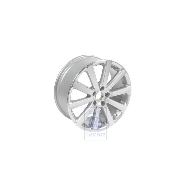 Genuine VW Aluminium Rim Diamond Silver - 1K0601025BL8Z8