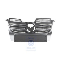 Genuine VW Radiator Grille Satin Black/Chrome Matt Silk - 1K5853651E UBN