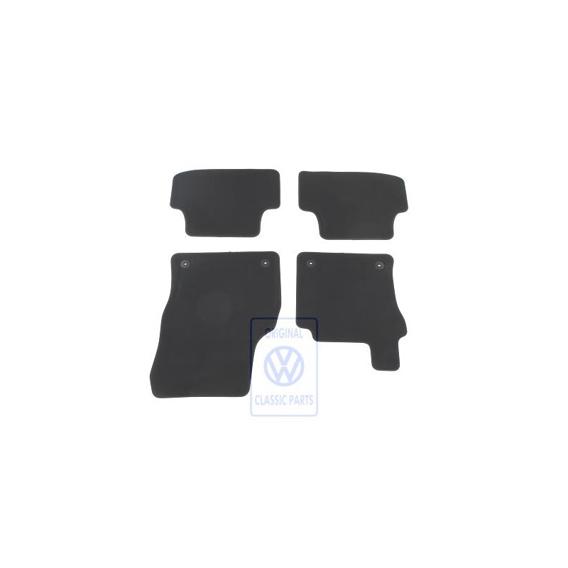 Genuine VW 1 Set Foot Mats Black - 5G2863011 EUN