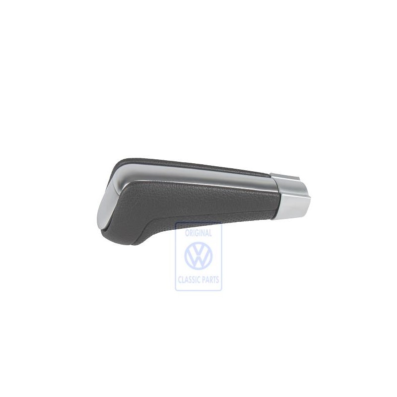 Genuine VW Selector Lever Handle Black/Chrome - 6E0713139D JHJ