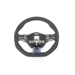 Genuine VW Mult.Steering Wheel (Leather) Black/Art Grey - 6R0419091M ASZ