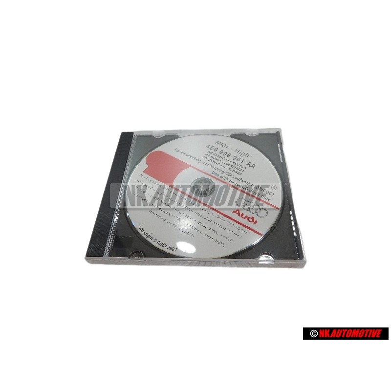 Genuine Audi Cd-Rom For Software Adaptation - 4E0906961AA
