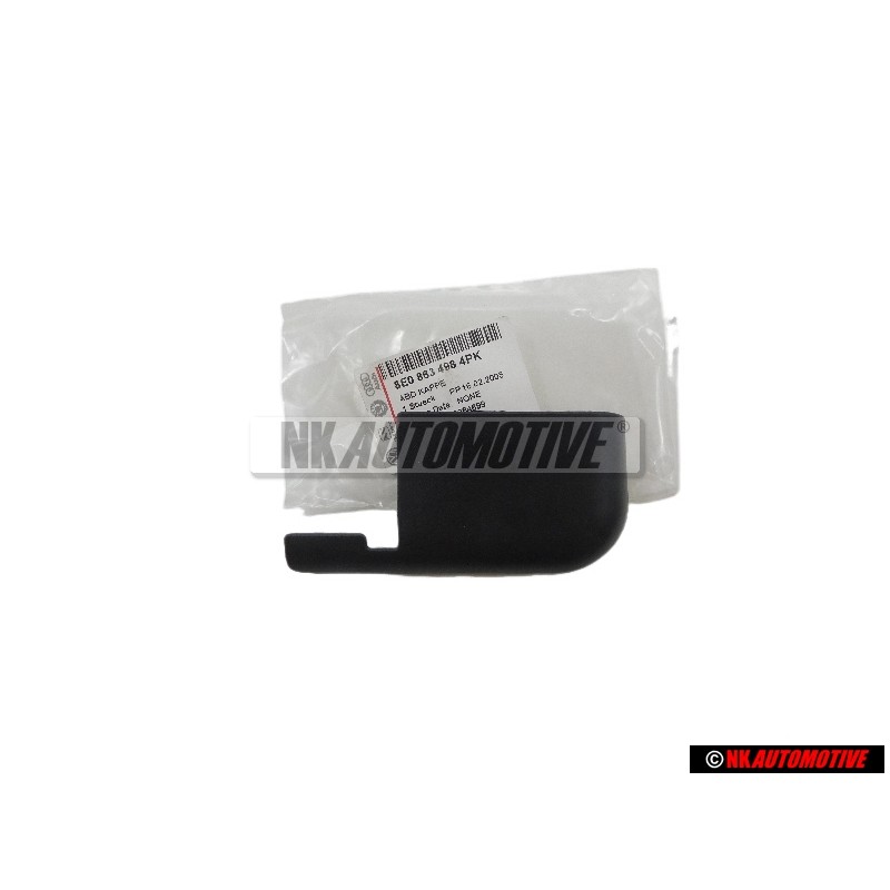 Genuine Audi Cover Cap Soul Black - 8E0863498 4PK