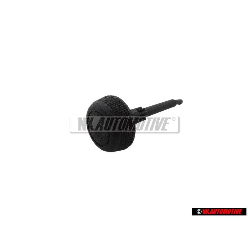 Genuine Audi Setting Knob Satin Black - 893857517B 01C