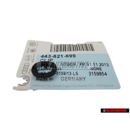 Genuine VW Fender Liner Clip - 443821699