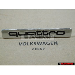 Genuine Audi QUATTRO Front Grill Badge Emblem Chrome - 8L0853682 2ZZ