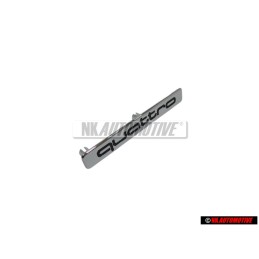 Genuine Audi QUATTRO Front Grill Badge Emblem Chrome - 8L0853682 2ZZ