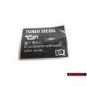 Genuine VW Data Plate - 059010163K