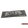 Genuine VW Sticker For Headlight Beam Length Adjustment - 1C0000547
