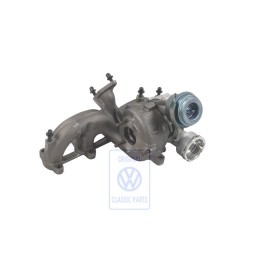 Genuine VW Exhaust Manifold With Turbo- Charger - 038253019Q
