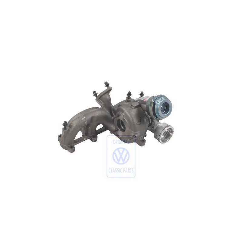 Genuine VW Exhaust Manifold With Turbo- Charger - 038253019Q