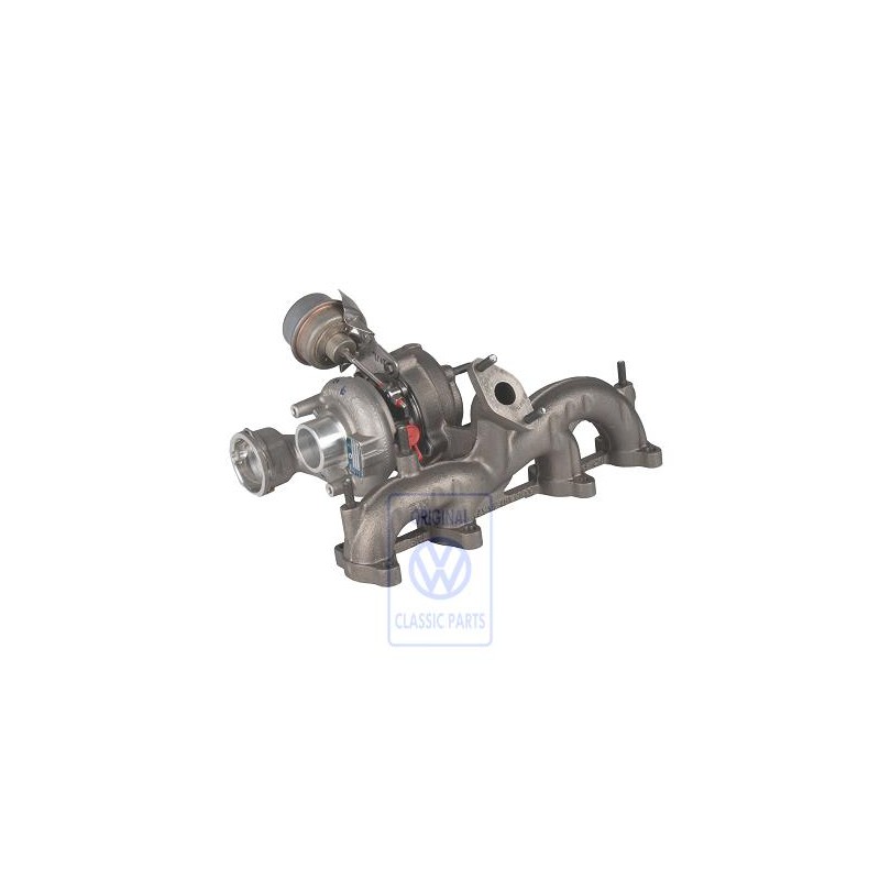Genuine VW Exhaust Manifold With Turbo- Charger - 038253056F