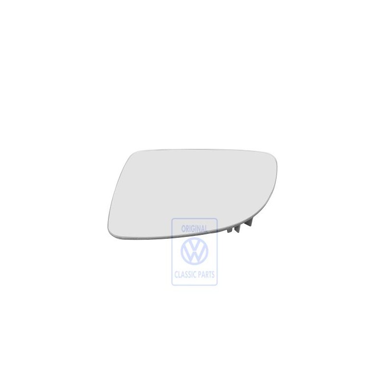 Genuine VW Mirror Glass (Convex) With Carrier Plate - 1C2857521D