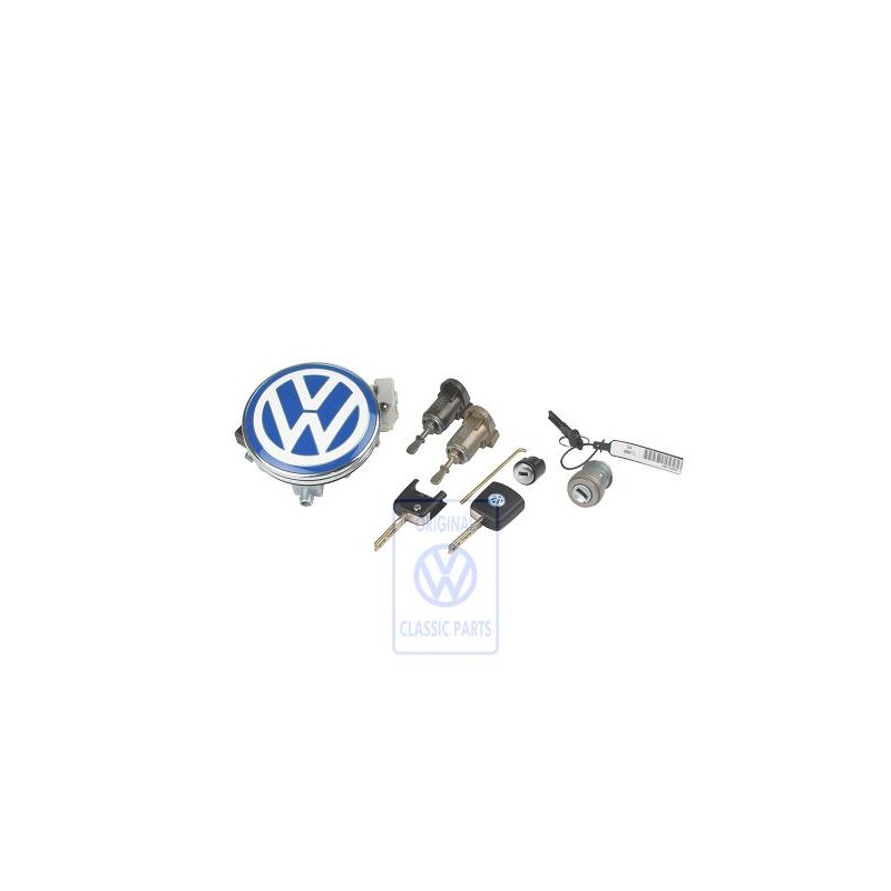 Genuine VW 7 Set Lock Cylinders For Door Handle - 1C9800375A