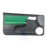 Genuine VW Door Trim (Leather/Leatherette) Black/Green - 1E0867011APLPS