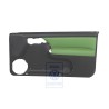 Genuine VW Door Trim (Leather/Leatherette) Black/Cosmic Green - 1E0867012AMHGJ