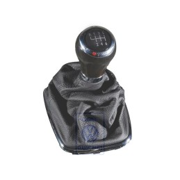 Genuine VW Gearstick Knob Wood/Leather With Gearstick Trim - 1J0711113EGQUM
