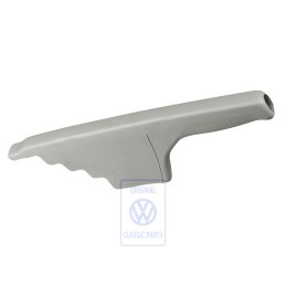 Genuine VW Handle For Hand Brake Lever With Boot Flannel Grey - 1J0711461G 3SG