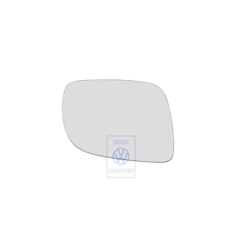 Genuine VW Mirror Glass Convex Heated With Carrier Plate - 1J1857522Q