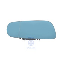 Genuine VW Mirror Glass Aspherical- Wide Angle Heated With Carrier - 1J2857522C